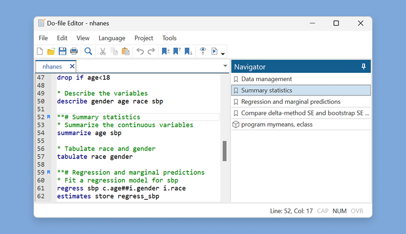 Do-file Editor: Autocompletion, templates, and more